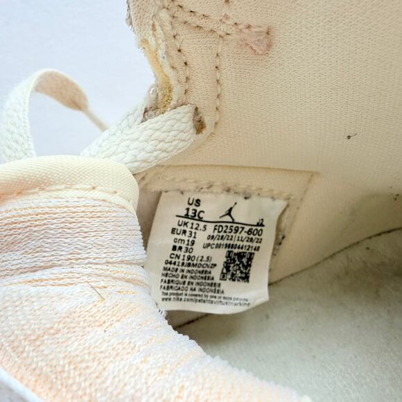 Nike Kids' Toddler Air Jordan 1 Retro High Sneaker OG "Washed Pink" Size 13C - Picture 7 of 8